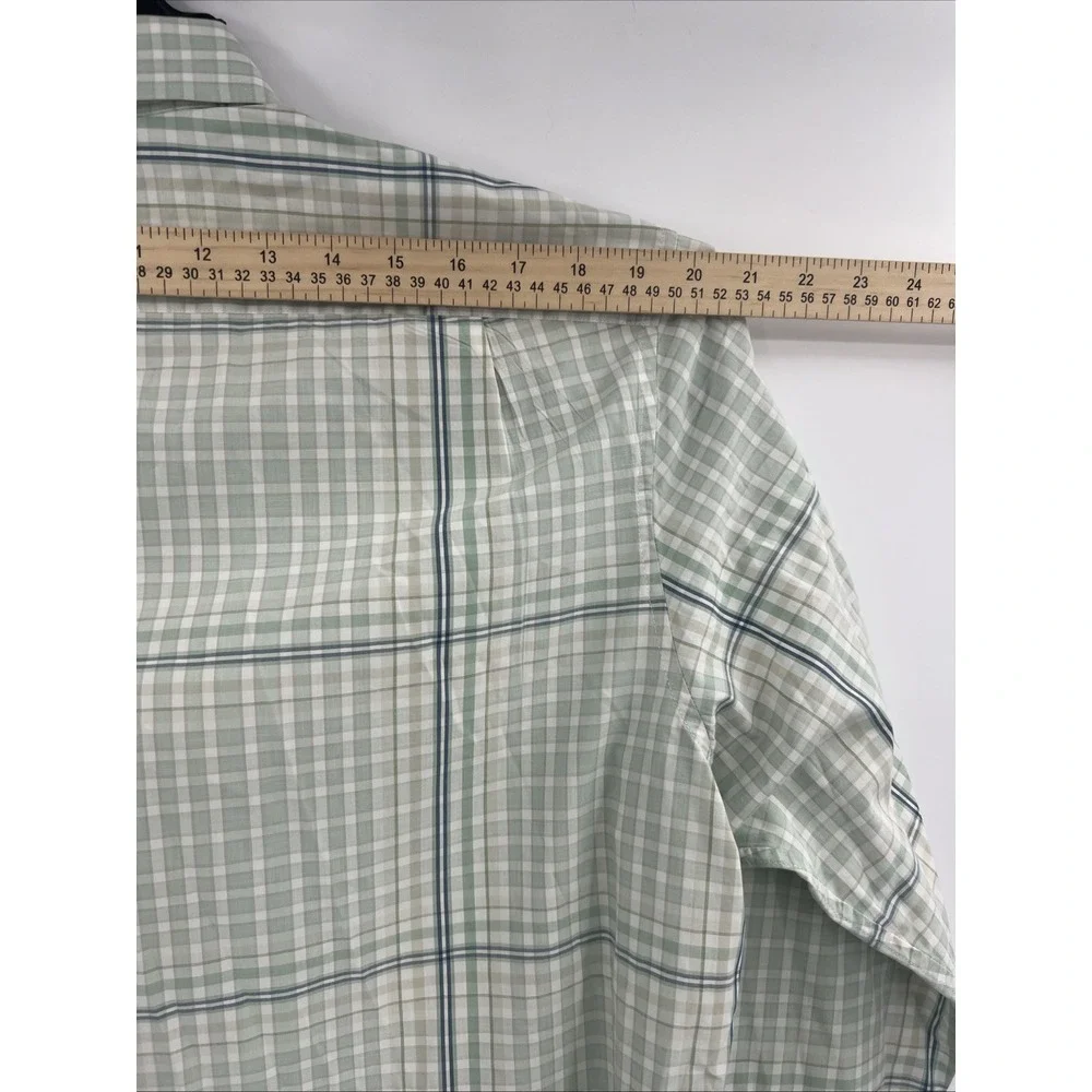 Banana Republic Men's Green‎ Stripe Button Down Long Sleeve Shirt L (16-16 1/2)